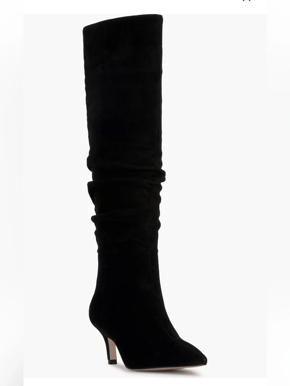 NWOB Jessica Simpson Naevy Women's Black Suede Knee-High Slouch Boot Sizes 5 & 6
